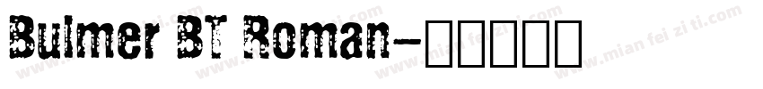 Bulmer BT Roman字体转换